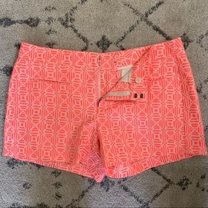 Hot Pink Patterned Shorts